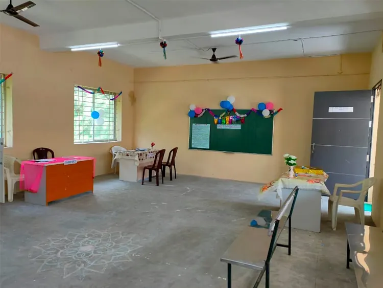 College cultural celebration hall setup